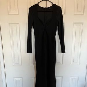 Long black gown